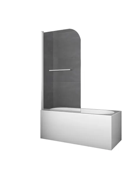 Скляна шторка для ванної Koer SR BS02-80x140-TR-01, розстібна