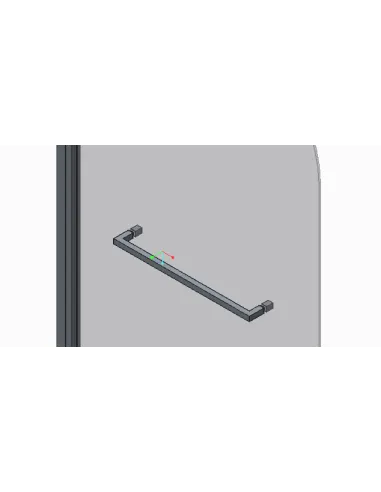 Стеклянная шторка для ванной Koer SR BS02-80x140-TR-01, распашная