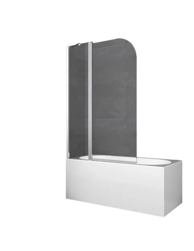 Стеклянная шторка для ванной Koer SR BS03-95x140-TR-01, распашная