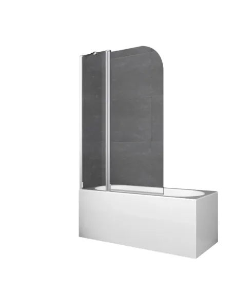 Стеклянная шторка для ванной Koer SR BS03-95x140-TR-01, распашная