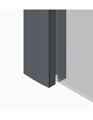 Стеклянная шторка для ванной Koer SR BS03-95x140-TR-01, распашная