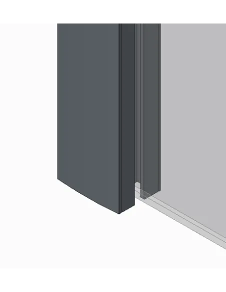 Стеклянная шторка для ванной Koer SR BS03-95x140-TR-01, распашная