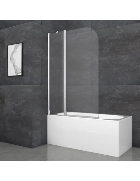 Скляна шторка для ванної Koer SR BS03-95x140-TR-01, розстібна