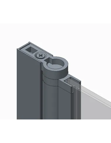 Стеклянная шторка для ванной Koer SR BS02-80x140-TR-07, распашная