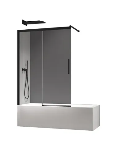 Скляна шторка для ванної Koer SR BS06-120x150-TR-07, розсувна