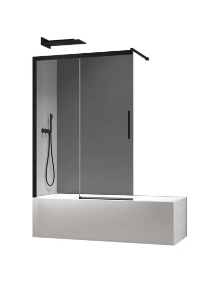 Стеклянная шторка для ванной Koer SR BS06-120x150-TR-07, раздвижная