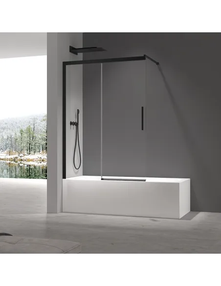 Скляна шторка для ванної Koer SR BS06-120x150-TR-07, розсувна