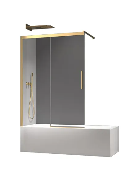 Стеклянная шторка для ванной Koer SR BS06-120x150-TR-12, раздвижная