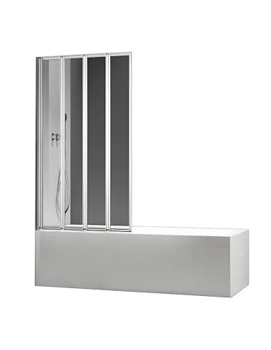 Стеклянная шторка для ванной Koer SR BS07-80x140-TR-01, складная