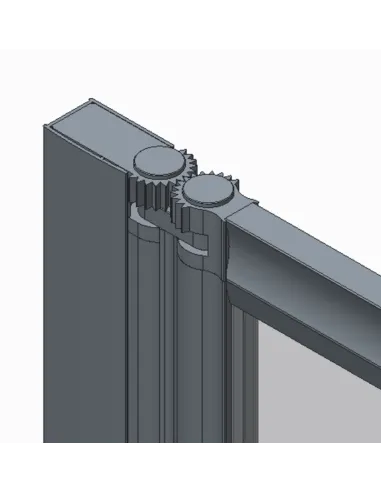 Стеклянная шторка для ванной Koer SR BS07-80x140-TR-01, складная