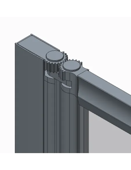Стеклянная шторка для ванной Koer SR BS07-80x140-TR-01, складная