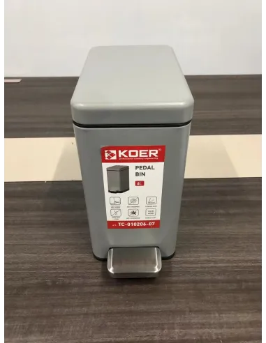 Відро для сміття Koer TC-010206-07 6 ​​літрів, сірий