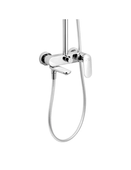 Душова система Kroner Element 211318-0101, з виливом, висота 91.5-126.5 см, одноважільна