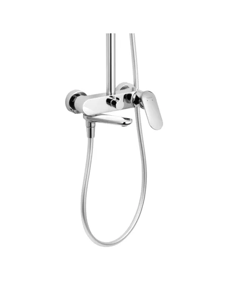 Душова система Kroner Element 211318-0101, з виливом, висота 91.5-126.5 см, одноважільна