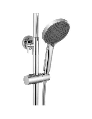Душова система Kroner Element 211318-0101, з виливом, висота 91.5-126.5 см, одноважільна