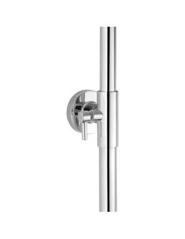 Душевая система Kroner Element 211318-0101, с изливом, высота 91.5-126.5 см, однорычажная