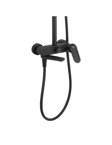 Душова система Kroner Element 211318-3801, з виливом, висота 91.5-126.5 см, одноважільна