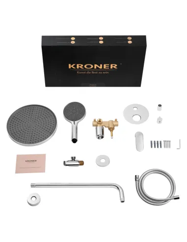 Душевая система Kroner Element 211335B-0101, скрытого монтажа, без излива