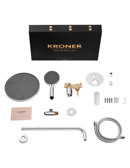 Душова система Kroner Element 211335B-0101, прихованого монтажу, без виливу