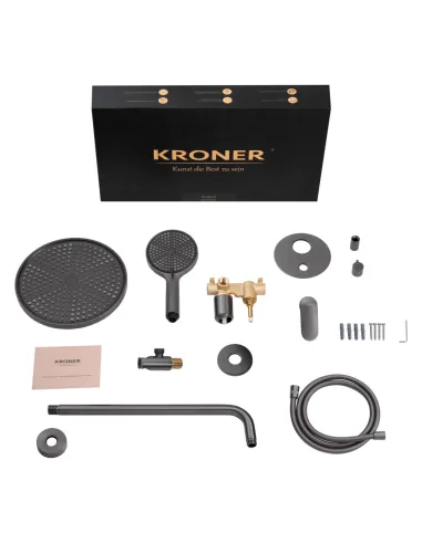 Душова система Kroner Element 211335B-5301, прихованого монтажу, без виливу
