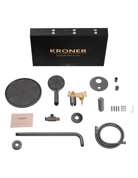 Душова система Kroner Element 211335B-5301, прихованого монтажу, без виливу
