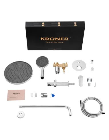 Душевая система Kroner Element 211335A-0101, скрытого монтажа, с изливом