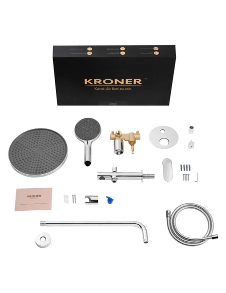 Душевая система Kroner Element 211335A-0101, скрытого монтажа, с изливом