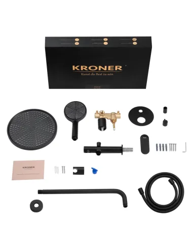 Душевая система Kroner Element 211335A-3801, скрытого монтажа, с изливом
