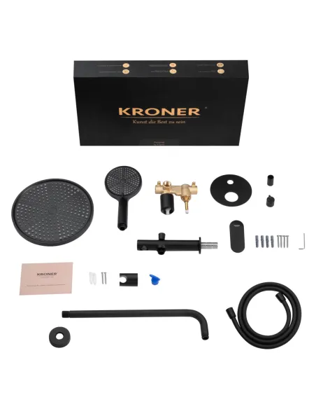Душевая система Kroner Element 211335A-3801, скрытого монтажа, с изливом