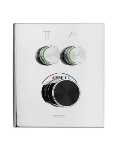 Душевая система Kroner Element Thermo 211461-0101, скрытого монтажа, с термостатом, без излива
