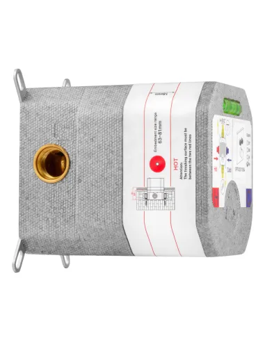Душова система Kroner Element Thermo 211461-5301, прихованого монтажу, з термостатом, без виливу