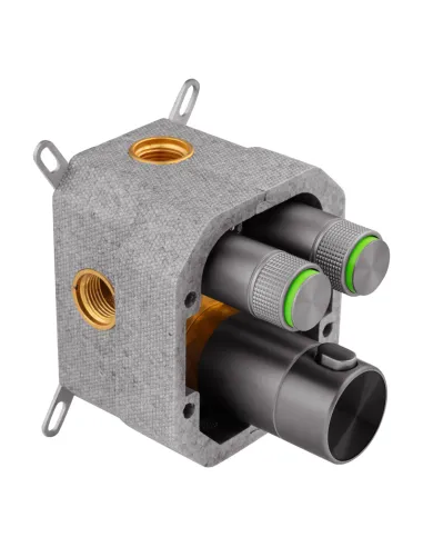 Душова система Kroner Element Thermo 211461-5301, прихованого монтажу, з термостатом, без виливу