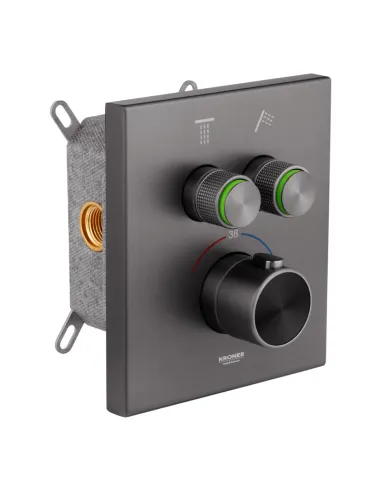 Душевая система Kroner Element Thermo 211461-5301, скрытого монтажа, с термостатом, без излива