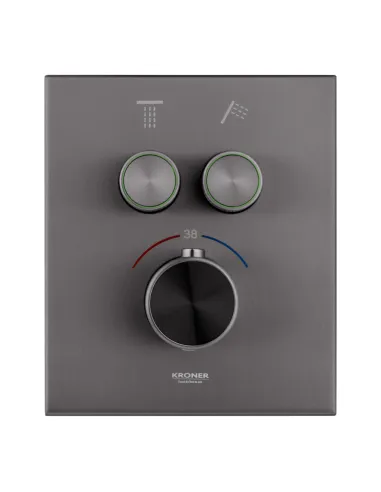 Душевая система Kroner Element Thermo 211461-5301, скрытого монтажа, с термостатом, без излива