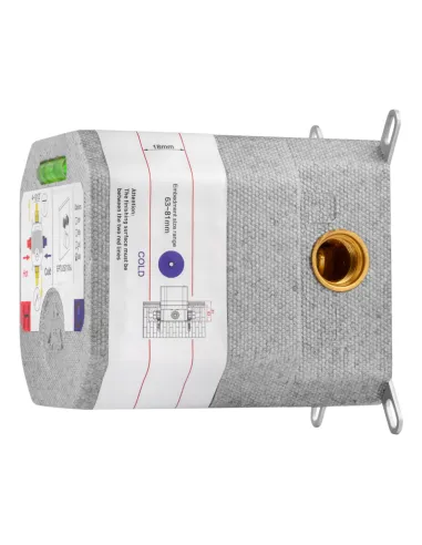 Душевая система Kroner Element Thermo 211461-3801, скрытого монтажа, с термостатом, без излива