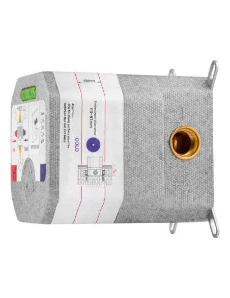 Душевая система Kroner Element Thermo 211461-3801, скрытого монтажа, с термостатом, без излива