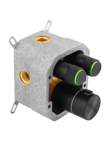 Душевая система Kroner Element Thermo 211461-3801, скрытого монтажа, с термостатом, без излива