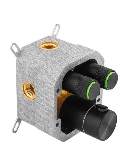 Душевая система Kroner Element Thermo 211461-3801, скрытого монтажа, с термостатом, без излива