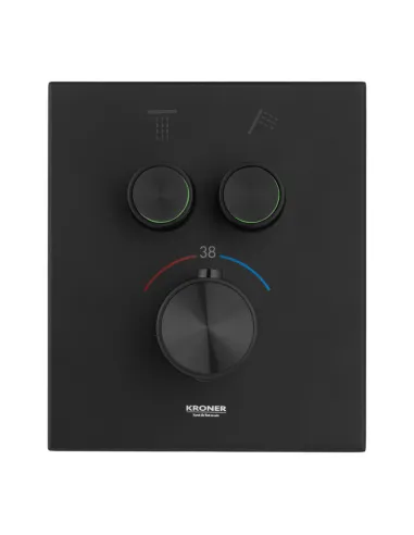 Душевая система Kroner Element Thermo 211461-3801, скрытого монтажа, с термостатом, без излива