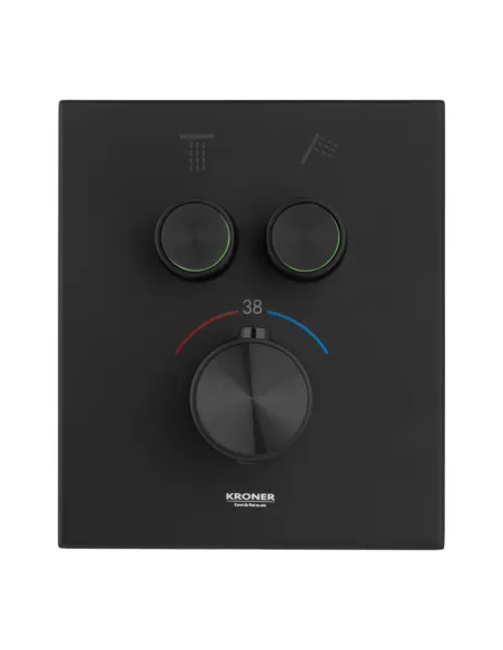 Душевая система Kroner Element Thermo 211461-3801, скрытого монтажа, с термостатом, без излива