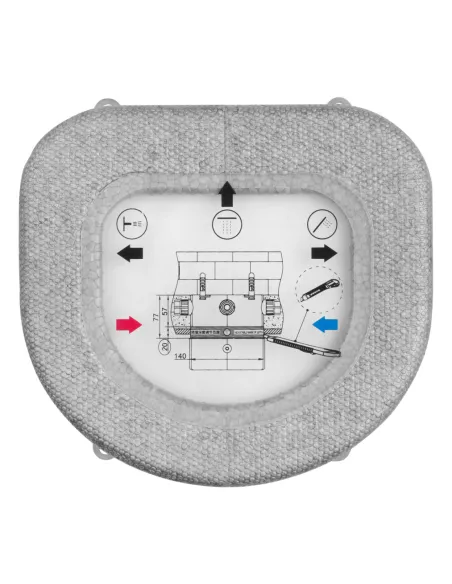 Душевая система Kroner Element Thermo 211462-0101, скрытого монтажа, с термостатом, с изливом