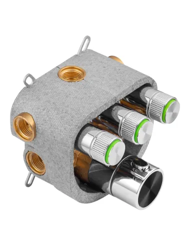 Душевая система Kroner Element Thermo 211462-0101, скрытого монтажа, с термостатом, с изливом
