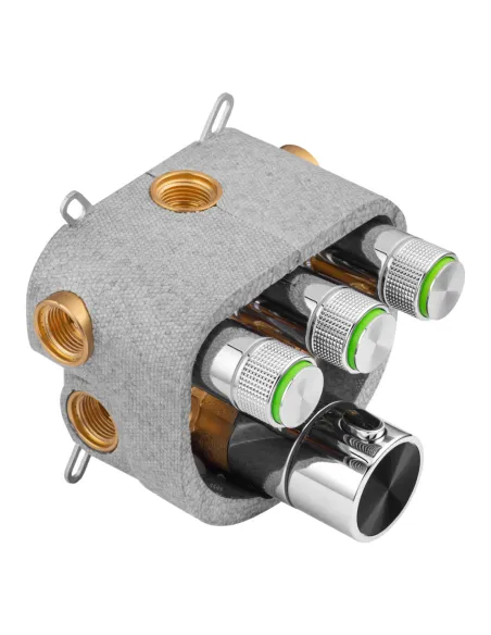 Душевая система Kroner Element Thermo 211462-0101, скрытого монтажа, с термостатом, с изливом