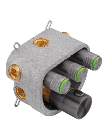 Душевая система Kroner Element Thermo 211462-5301, скрытого монтажа, с термостатом, с изливом