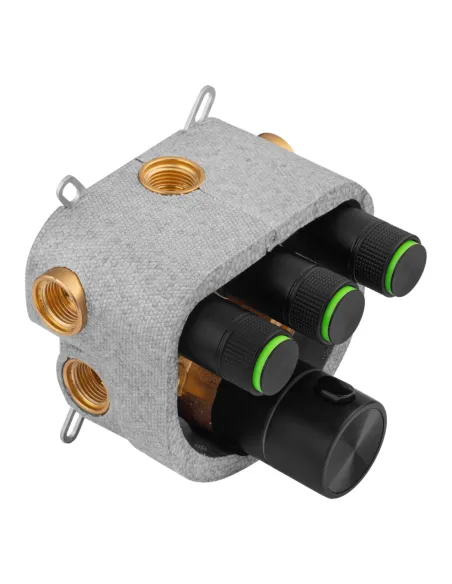 Душевая система Kroner Element Thermo 211462-3801, скрытого монтажа, с термостатом, с изливом