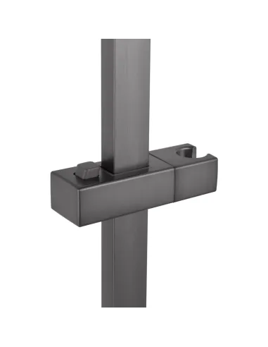 Душевая стойка Kroner KRP Edelstahl Kubus - PVD230, нержавеющая сталь, графит