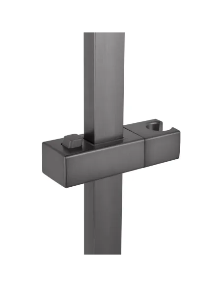 Душевая стойка Kroner KRP Edelstahl Kubus - PVD230, нержавеющая сталь, графит