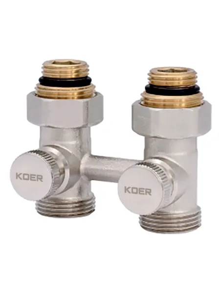 Узел нижнего подключения радиатора Koer KR.1131 3/4 дюйма, прямой