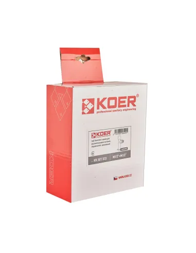 Кран для полотенцесушителя Koer KR.SET.533 угловой, 1/2 дюйма, 2 шт