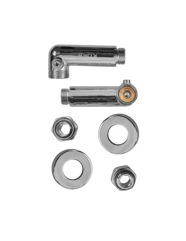 Кран для полотенцесушителя Koer KR.SET.550 запорный угловой, 1/2 дюйма, 2 шт